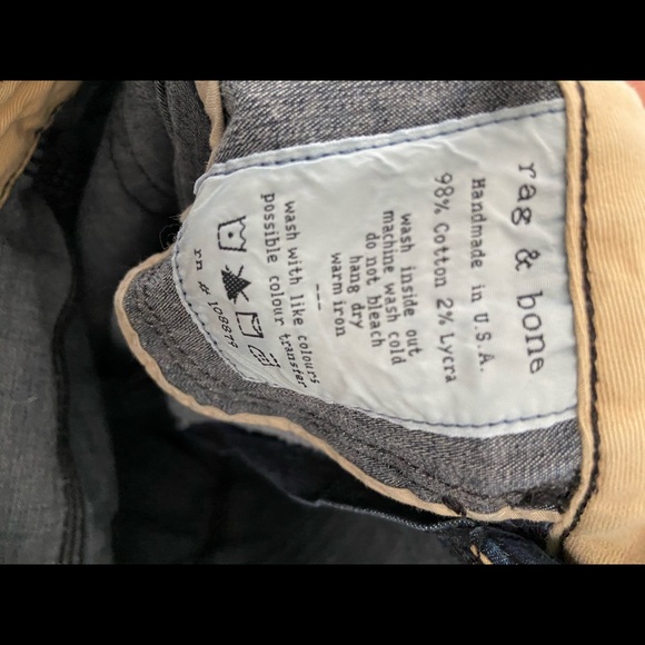 Rag & Bone high rise skinny jeans 26 - EUC - Picture 5 of 5